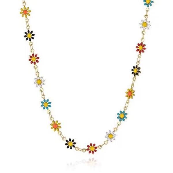 Daisy Titanium Steel Necklace