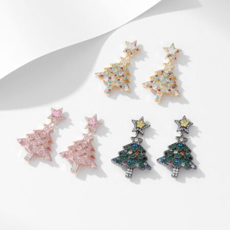 Christmas tree earrings
