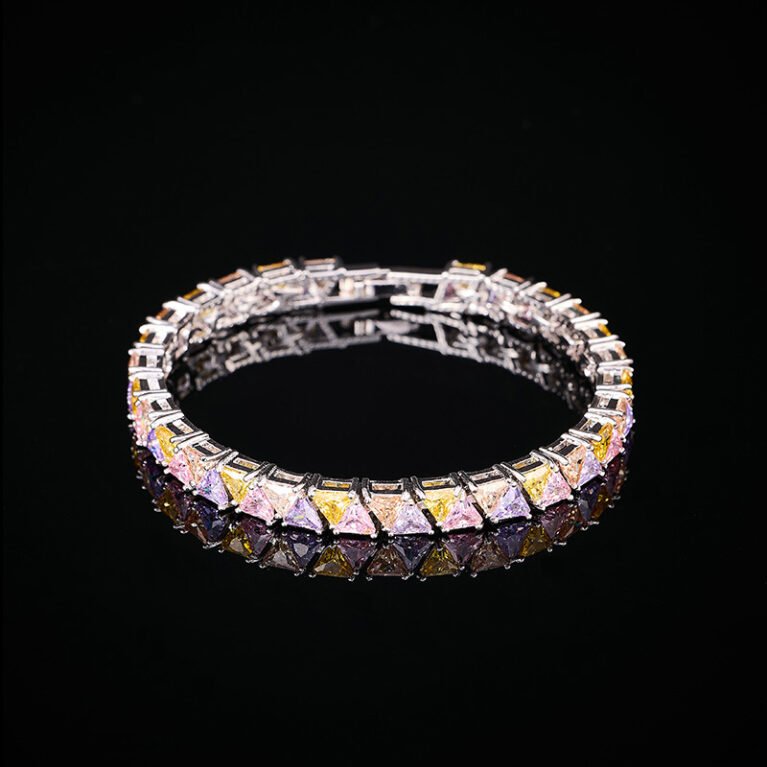 Geometric triangle bracelet